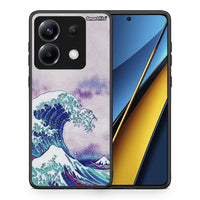 Thumbnail for Θήκη Xiaomi Poco X6 Blue Waves από τη Smartfits με σχέδιο στο πίσω μέρος και μαύρο περίβλημα | Xiaomi Poco X6 Blue Waves case with colorful back and black bezels