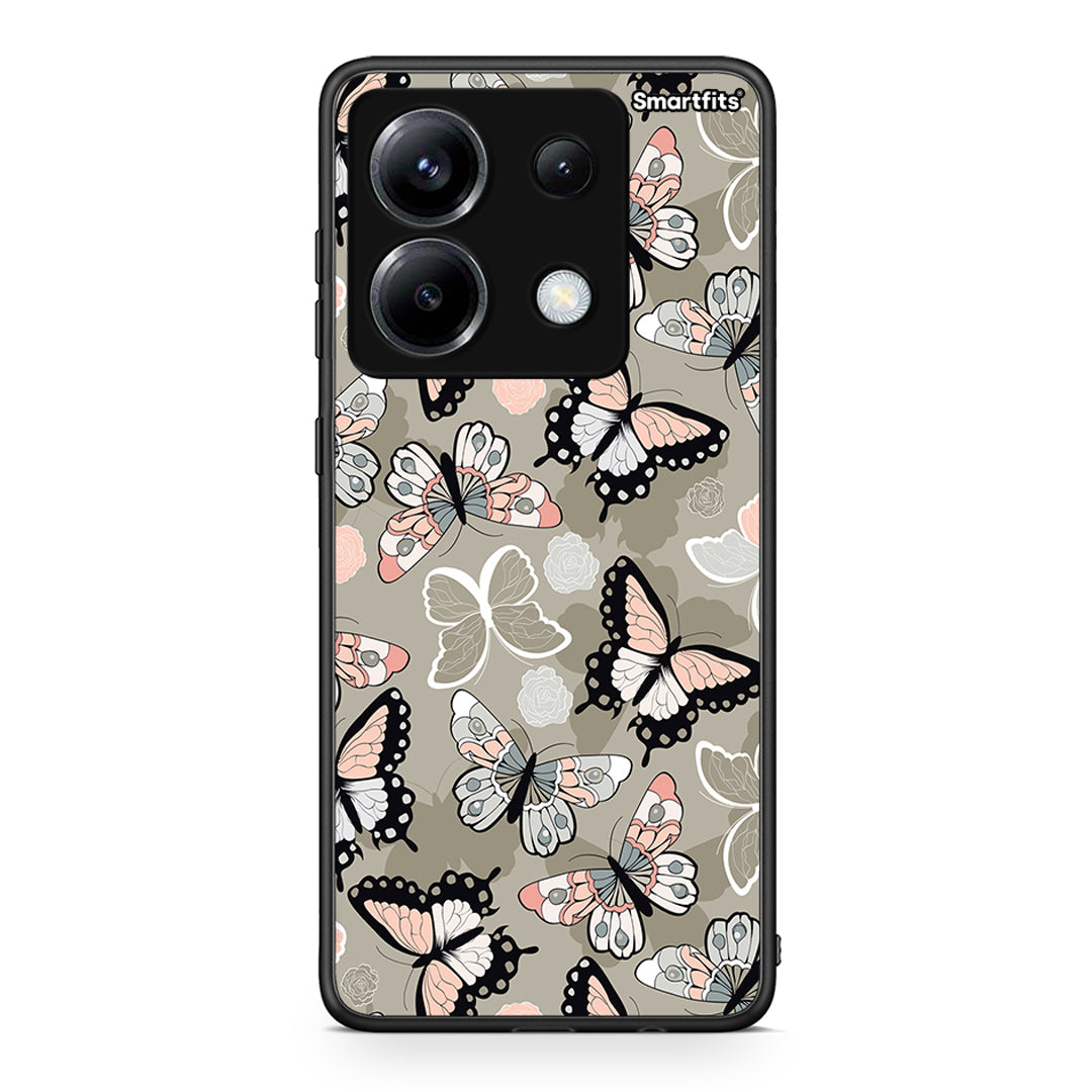 135 - Xiaomi Poco X6 Butterflies Boho case, cover, bumper