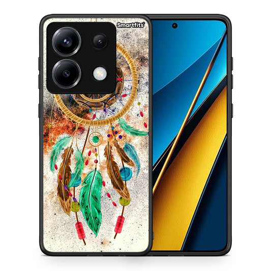 Θήκη Xiaomi Poco X6 DreamCatcher Boho από τη Smartfits με σχέδιο στο πίσω μέρος και μαύρο περίβλημα | Xiaomi Poco X6 DreamCatcher Boho case with colorful back and black bezels