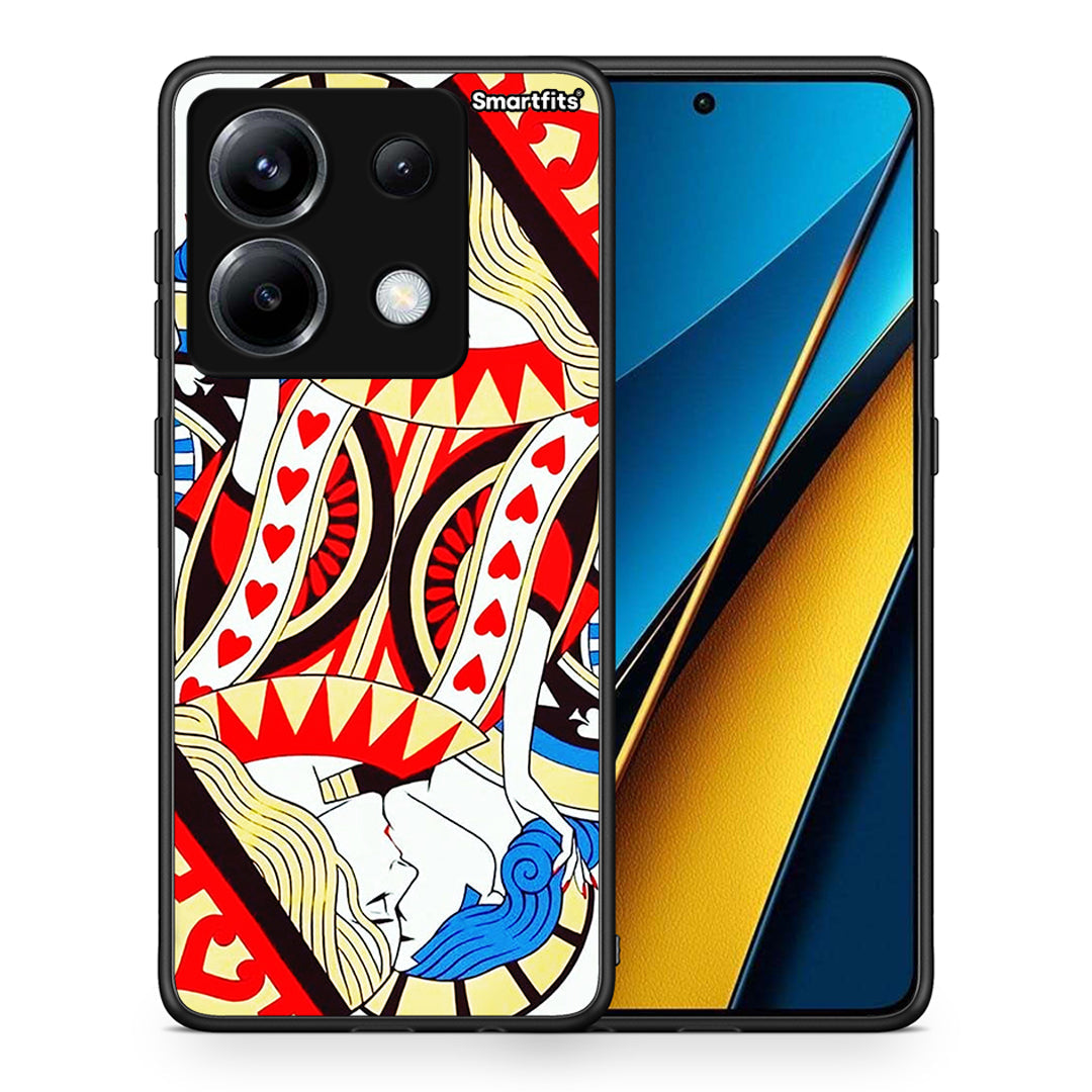 Θήκη Xiaomi Poco X6 Card Love από τη Smartfits με σχέδιο στο πίσω μέρος και μαύρο περίβλημα | Xiaomi Poco X6 Card Love case with colorful back and black bezels