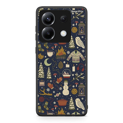 Xiaomi Poco X6 Christmas Elements θήκη από τη Smartfits με σχέδιο στο πίσω μέρος και μαύρο περίβλημα | Smartphone case with colorful back and black bezels by Smartfits