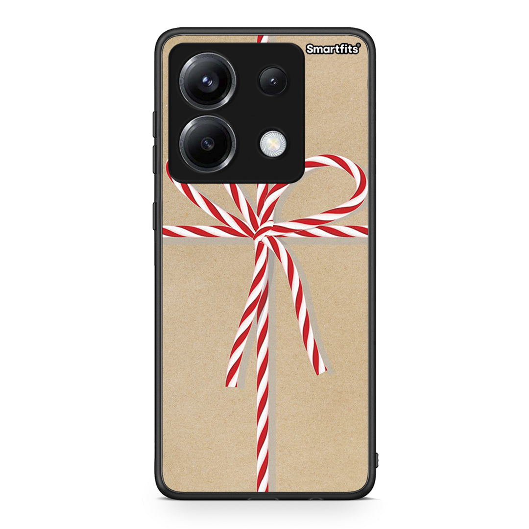 Xiaomi Poco X6 Christmas Gift θήκη από τη Smartfits με σχέδιο στο πίσω μέρος και μαύρο περίβλημα | Smartphone case with colorful back and black bezels by Smartfits