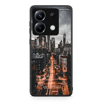 Thumbnail for Xiaomi Poco X6 City Lights θήκη από τη Smartfits με σχέδιο στο πίσω μέρος και μαύρο περίβλημα | Smartphone case with colorful back and black bezels by Smartfits