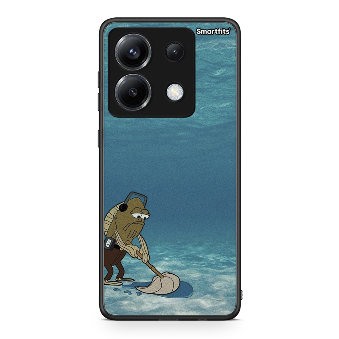 Xiaomi Poco X6 Clean The Ocean Θήκη από τη Smartfits με σχέδιο στο πίσω μέρος και μαύρο περίβλημα | Smartphone case with colorful back and black bezels by Smartfits