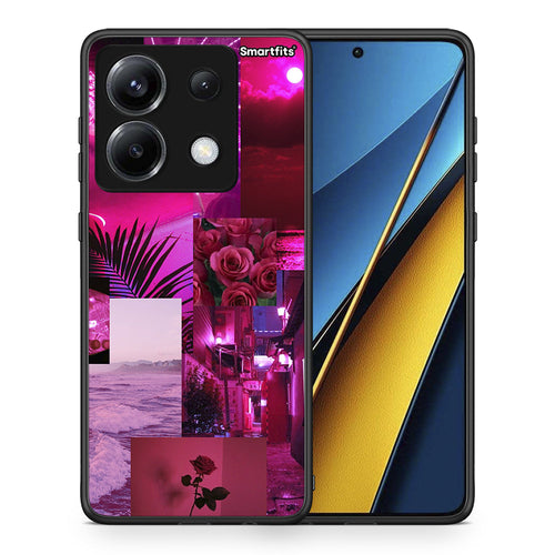 Collage Red Roses - Xiaomi Poco X6 θήκη