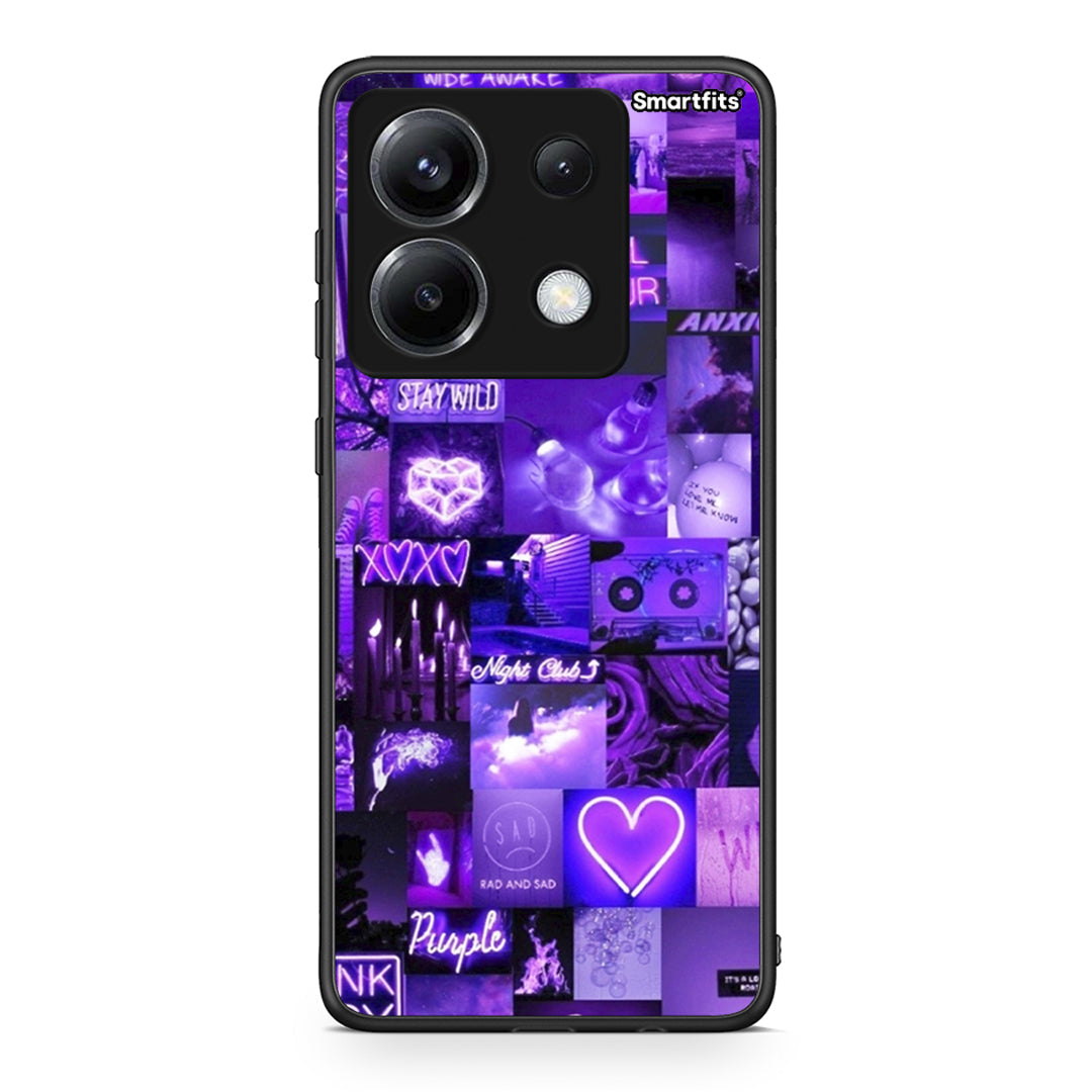 Xiaomi Poco X6 Collage Stay Wild Θήκη Αγίου Βαλεντίνου από τη Smartfits με σχέδιο στο πίσω μέρος και μαύρο περίβλημα | Smartphone case with colorful back and black bezels by Smartfits