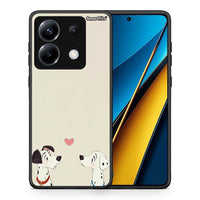 Thumbnail for Θήκη Xiaomi Poco X6 Dalmatians Love από τη Smartfits με σχέδιο στο πίσω μέρος και μαύρο περίβλημα | Xiaomi Poco X6 Dalmatians Love case with colorful back and black bezels