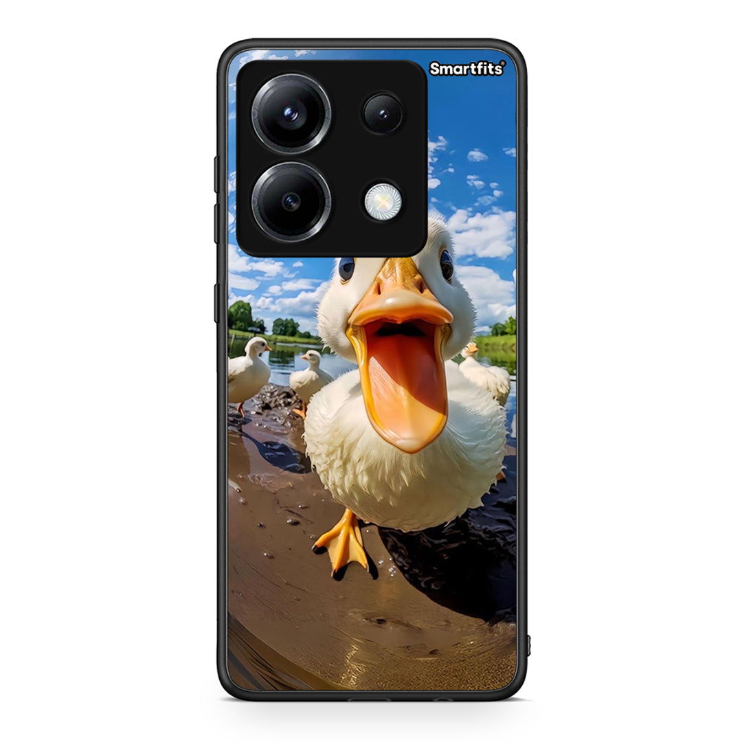 Xiaomi Poco X6 Duck Face θήκη από τη Smartfits με σχέδιο στο πίσω μέρος και μαύρο περίβλημα | Smartphone case with colorful back and black bezels by Smartfits