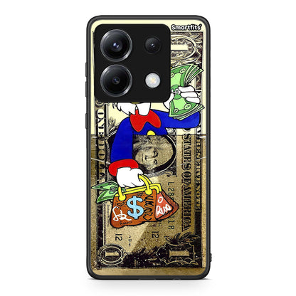 Xiaomi Poco X6 Duck Money Θήκη από τη Smartfits με σχέδιο στο πίσω μέρος και μαύρο περίβλημα | Smartphone case with colorful back and black bezels by Smartfits