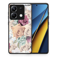 Thumbnail for Θήκη Xiaomi Poco X6 Bouquet Floral από τη Smartfits με σχέδιο στο πίσω μέρος και μαύρο περίβλημα | Xiaomi Poco X6 Bouquet Floral case with colorful back and black bezels