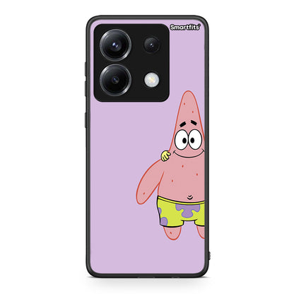 Xiaomi Poco X6 Friends Patrick θήκη από τη Smartfits με σχέδιο στο πίσω μέρος και μαύρο περίβλημα | Smartphone case with colorful back and black bezels by Smartfits