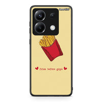 Thumbnail for Xiaomi Poco X6 Fries Before Guys Θήκη Αγίου Βαλεντίνου από τη Smartfits με σχέδιο στο πίσω μέρος και μαύρο περίβλημα | Smartphone case with colorful back and black bezels by Smartfits