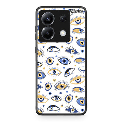 Xiaomi Poco X6 Ftou Ftou θήκη από τη Smartfits με σχέδιο στο πίσω μέρος και μαύρο περίβλημα | Smartphone case with colorful back and black bezels by Smartfits