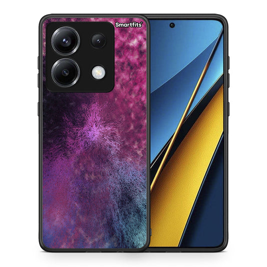 Θήκη Xiaomi Poco X6 Aurora Galaxy από τη Smartfits με σχέδιο στο πίσω μέρος και μαύρο περίβλημα | Xiaomi Poco X6 Aurora Galaxy case with colorful back and black bezels