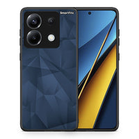Thumbnail for Θήκη Xiaomi Poco X6 Blue Abstract Geometric από τη Smartfits με σχέδιο στο πίσω μέρος και μαύρο περίβλημα | Xiaomi Poco X6 Blue Abstract Geometric case with colorful back and black bezels
