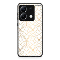 Thumbnail for 111 - Xiaomi Poco X6 Luxury White Geometric case, cover, bumper