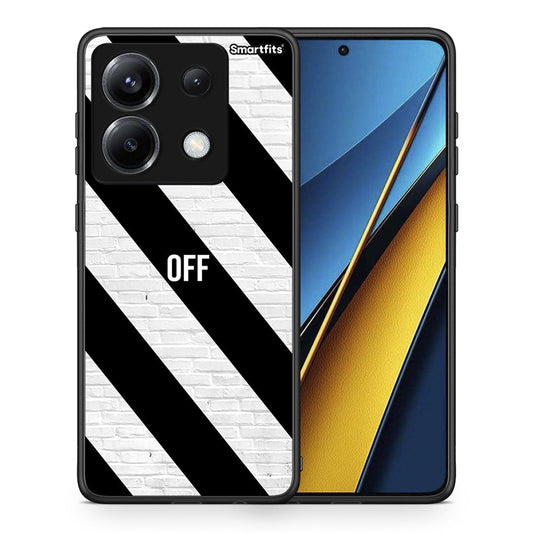 Θήκη Xiaomi Poco X6 Get Off από τη Smartfits με σχέδιο στο πίσω μέρος και μαύρο περίβλημα | Xiaomi Poco X6 Get Off case with colorful back and black bezels