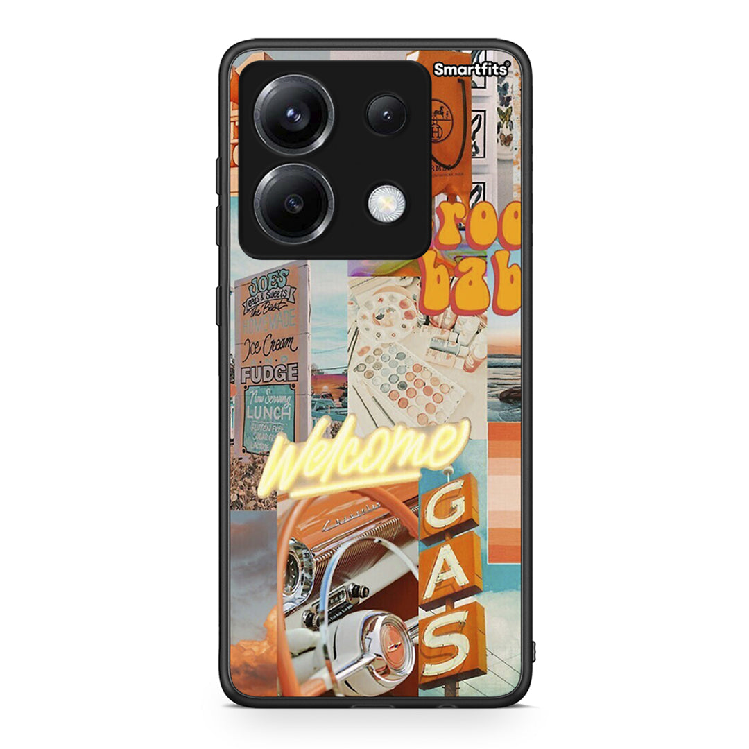 Xiaomi Poco X6 Groovy Babe Θήκη Αγίου Βαλεντίνου από τη Smartfits με σχέδιο στο πίσω μέρος και μαύρο περίβλημα | Smartphone case with colorful back and black bezels by Smartfits