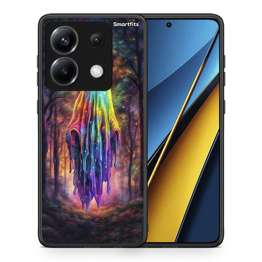 Θήκη Xiaomi Poco X6 Halloween Ghost από τη Smartfits με σχέδιο στο πίσω μέρος και μαύρο περίβλημα | Xiaomi Poco X6 Halloween Ghost case with colorful back and black bezels