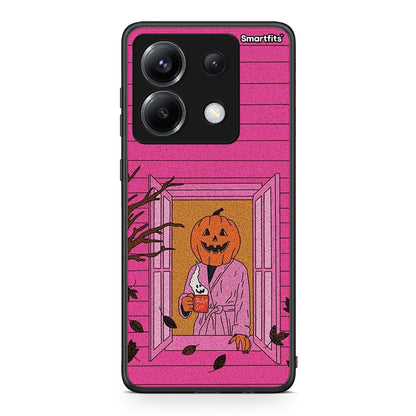 Xiaomi Poco X6 Halloween Pumpkin Lady Θήκη από τη Smartfits με σχέδιο στο πίσω μέρος και μαύρο περίβλημα | Smartphone case with colorful back and black bezels by Smartfits