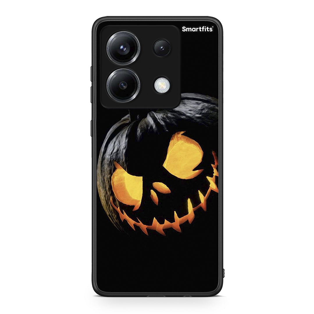 Xiaomi Poco X6 Halloween Scary Pumpkin Θήκη από τη Smartfits με σχέδιο στο πίσω μέρος και μαύρο περίβλημα | Smartphone case with colorful back and black bezels by Smartfits