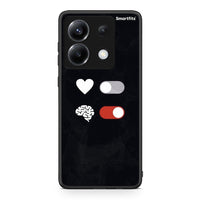 Thumbnail for Xiaomi Poco X6 Heart Vs Brain Θήκη Αγίου Βαλεντίνου από τη Smartfits με σχέδιο στο πίσω μέρος και μαύρο περίβλημα | Smartphone case with colorful back and black bezels by Smartfits