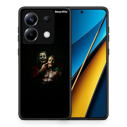 Θήκη Xiaomi Poco X6 Clown Hero από τη Smartfits με σχέδιο στο πίσω μέρος και μαύρο περίβλημα | Xiaomi Poco X6 Clown Hero case with colorful back and black bezels