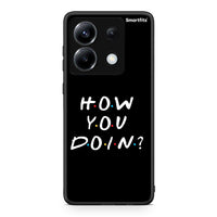 Thumbnail for Xiaomi Poco X6 How You Doin θήκη από τη Smartfits με σχέδιο στο πίσω μέρος και μαύρο περίβλημα | Smartphone case with colorful back and black bezels by Smartfits