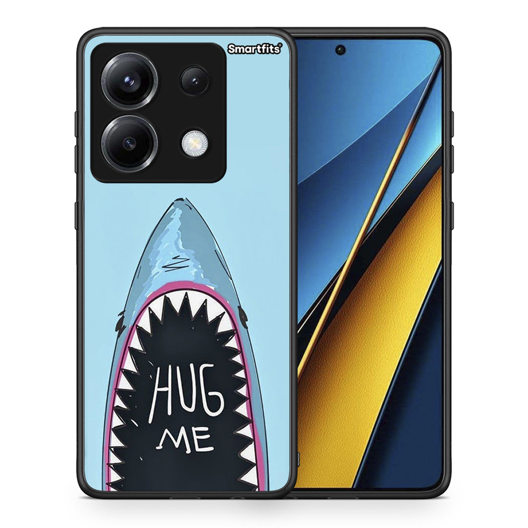 Θήκη Xiaomi Poco X6 Hug Me από τη Smartfits με σχέδιο στο πίσω μέρος και μαύρο περίβλημα | Xiaomi Poco X6 Hug Me case with colorful back and black bezels