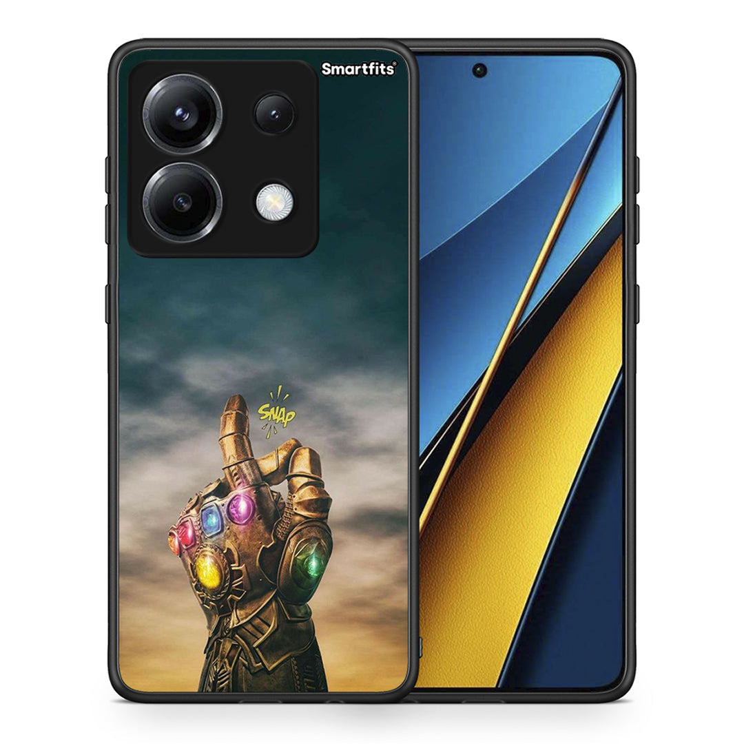 Θήκη Xiaomi Poco X6 Infinity Snap από τη Smartfits με σχέδιο στο πίσω μέρος και μαύρο περίβλημα | Xiaomi Poco X6 Infinity Snap case with colorful back and black bezels