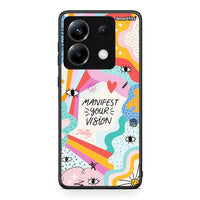 Thumbnail for Xiaomi Poco X6 Manifest Your Vision θήκη από τη Smartfits με σχέδιο στο πίσω μέρος και μαύρο περίβλημα | Smartphone case with colorful back and black bezels by Smartfits