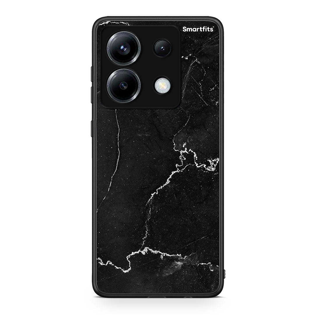Xiaomi Poco X6 Marble Black θήκη από τη Smartfits με σχέδιο στο πίσω μέρος και μαύρο περίβλημα | Smartphone case with colorful back and black bezels by Smartfits