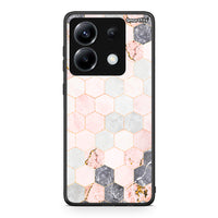 Thumbnail for 4 - Xiaomi Poco X6 Hexagon Pink Marble case, cover, bumper