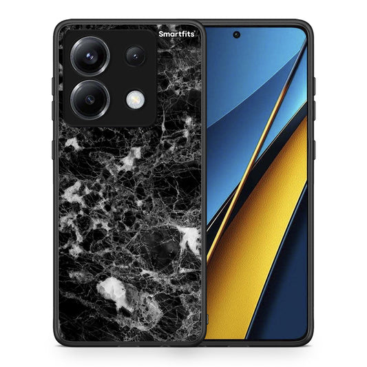 Θήκη Xiaomi Poco X6 Male Marble από τη Smartfits με σχέδιο στο πίσω μέρος και μαύρο περίβλημα | Xiaomi Poco X6 Male Marble case with colorful back and black bezels
