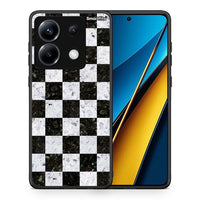 Thumbnail for Θήκη Xiaomi Poco X6 Square Geometric Marble από τη Smartfits με σχέδιο στο πίσω μέρος και μαύρο περίβλημα | Xiaomi Poco X6 Square Geometric Marble case with colorful back and black bezels