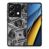 Thumbnail for Θήκη Xiaomi Poco X6 Money Dollars από τη Smartfits με σχέδιο στο πίσω μέρος και μαύρο περίβλημα | Xiaomi Poco X6 Money Dollars case with colorful back and black bezels