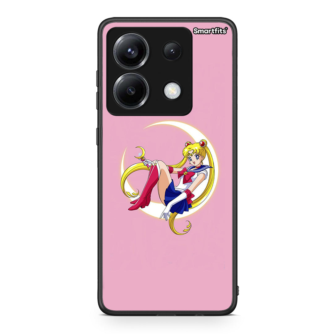Xiaomi Poco X6 Moon Girl θήκη από τη Smartfits με σχέδιο στο πίσω μέρος και μαύρο περίβλημα | Smartphone case with colorful back and black bezels by Smartfits