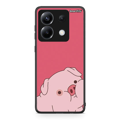Xiaomi Poco X6 Pig Love 1 Θήκη Αγίου Βαλεντίνου από τη Smartfits με σχέδιο στο πίσω μέρος και μαύρο περίβλημα | Smartphone case with colorful back and black bezels by Smartfits