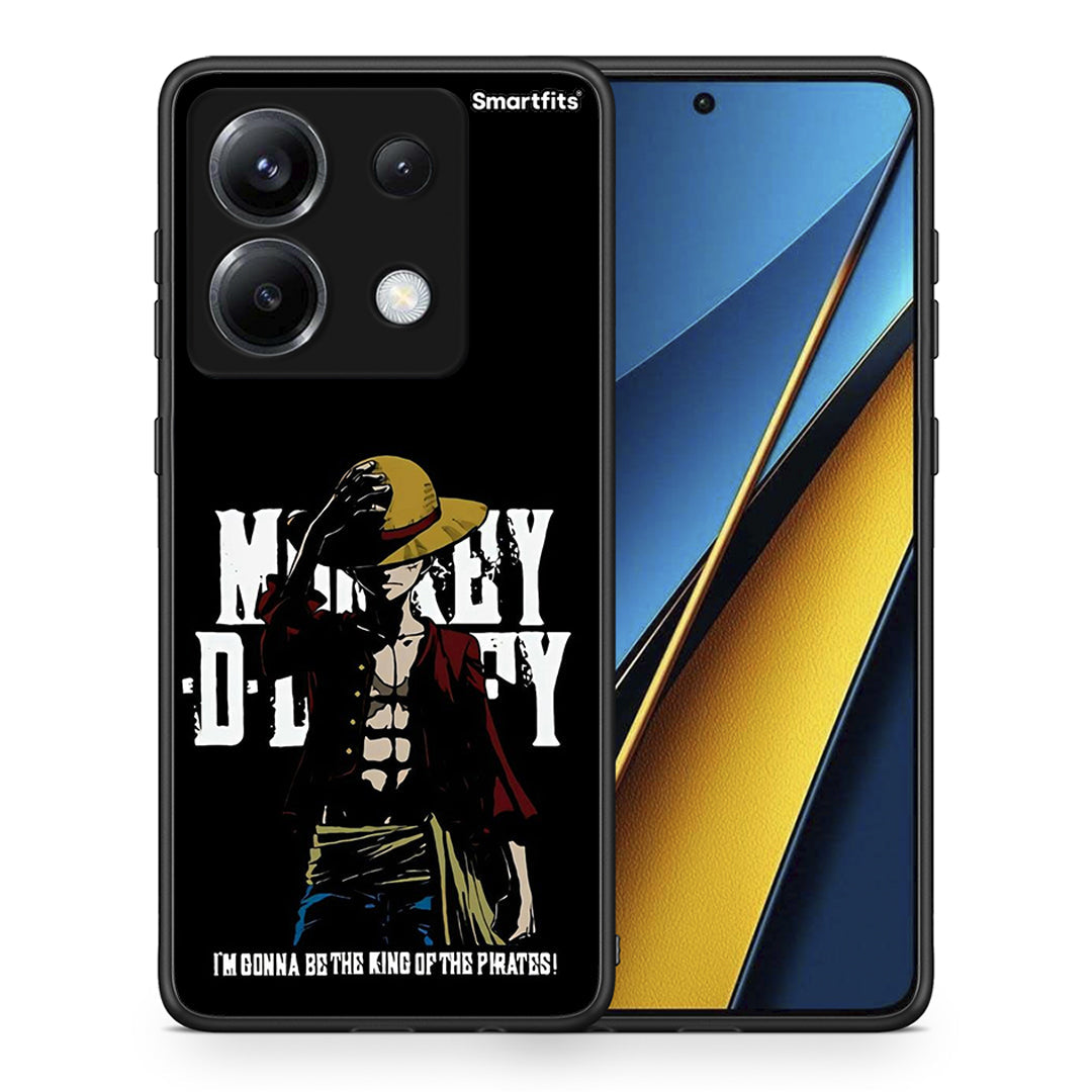 Θήκη Xiaomi Poco X6 Pirate King από τη Smartfits με σχέδιο στο πίσω μέρος και μαύρο περίβλημα | Xiaomi Poco X6 Pirate King case with colorful back and black bezels