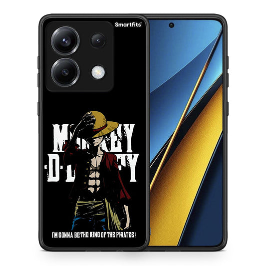 Θήκη Xiaomi Poco X6 Pirate King από τη Smartfits με σχέδιο στο πίσω μέρος και μαύρο περίβλημα | Xiaomi Poco X6 Pirate King case with colorful back and black bezels