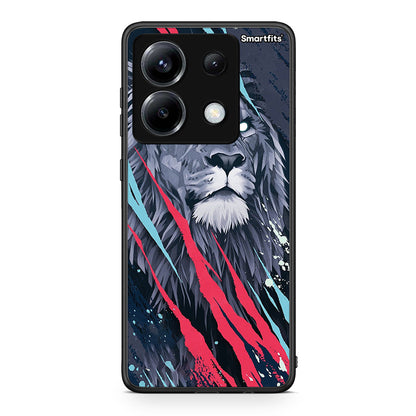 4 - Xiaomi Poco X6 Lion Designer PopArt case, cover, bumper