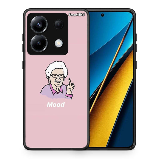 Θήκη Xiaomi Poco X6 Mood PopArt από τη Smartfits με σχέδιο στο πίσω μέρος και μαύρο περίβλημα | Xiaomi Poco X6 Mood PopArt case with colorful back and black bezels