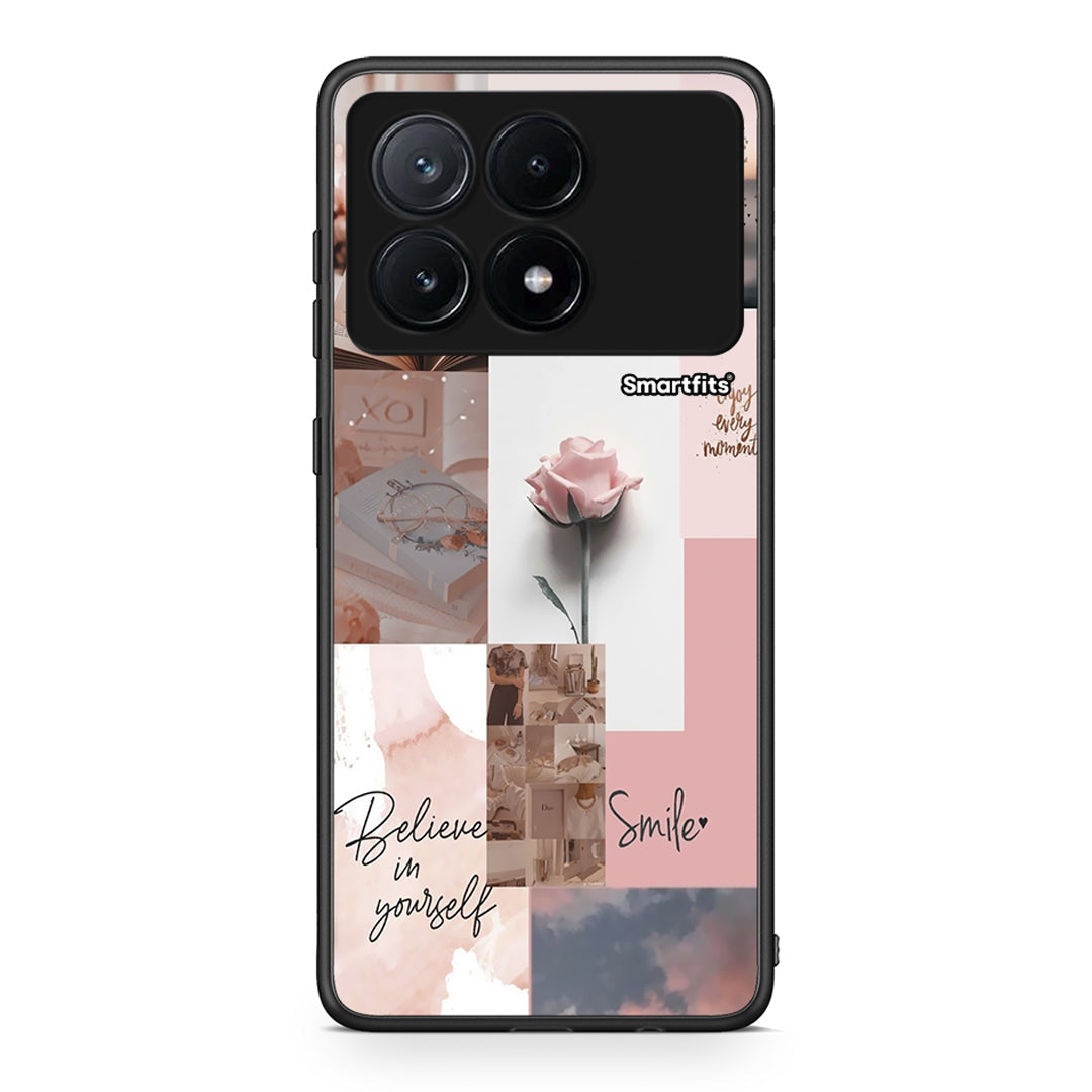 Xiaomi Poco X6 Pro 5G Aesthetic Collage θήκη από τη Smartfits με σχέδιο στο πίσω μέρος και μαύρο περίβλημα | Smartphone case with colorful back and black bezels by Smartfits