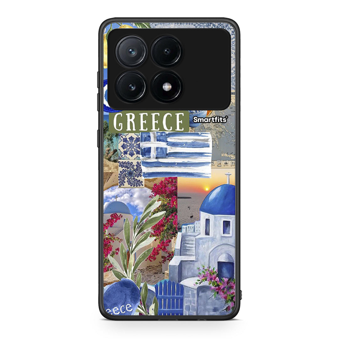 Xiaomi Poco X6 Pro 5G All Greek Θήκη από τη Smartfits με σχέδιο στο πίσω μέρος και μαύρο περίβλημα | Smartphone case with colorful back and black bezels by Smartfits