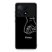 Thumbnail for Xiaomi Poco X6 Pro 5G Always & Forever 1 Θήκη Αγίου Βαλεντίνου από τη Smartfits με σχέδιο στο πίσω μέρος και μαύρο περίβλημα | Smartphone case with colorful back and black bezels by Smartfits