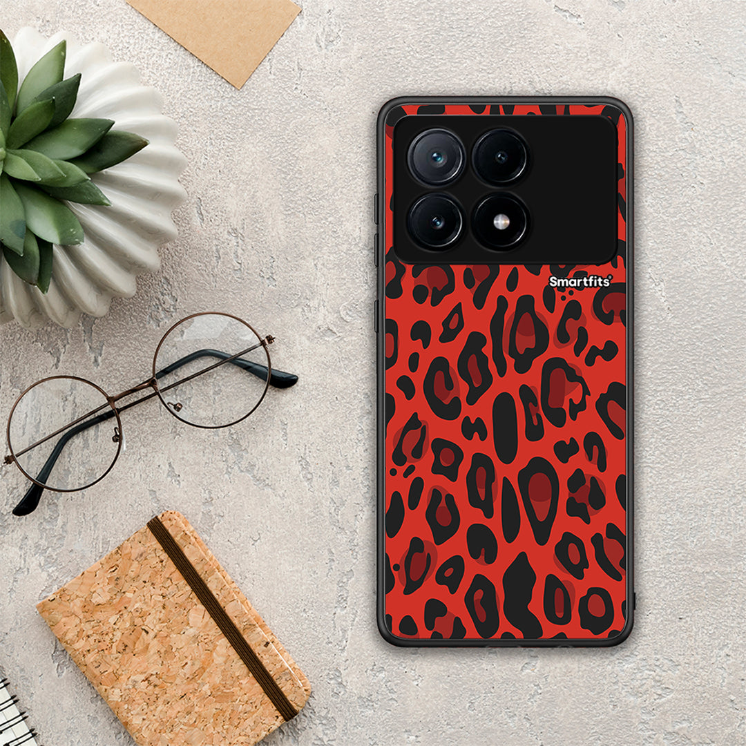 Animal Red Leopard - Xiaomi Poco X6 Pro 5G θήκη
