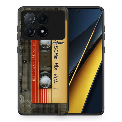 Θήκη Xiaomi Poco X6 Pro 5G Awesome Mix από τη Smartfits με σχέδιο στο πίσω μέρος και μαύρο περίβλημα | Xiaomi Poco X6 Pro 5G Awesome Mix case with colorful back and black bezels