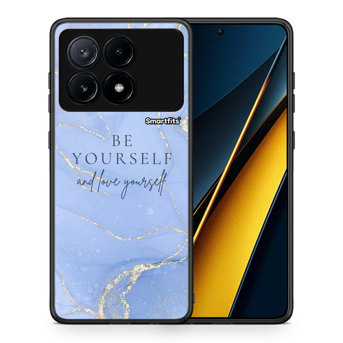 Θήκη Xiaomi Poco X6 Pro 5G Be Yourself από τη Smartfits με σχέδιο στο πίσω μέρος και μαύρο περίβλημα | Xiaomi Poco X6 Pro 5G Be Yourself case with colorful back and black bezels