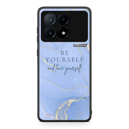 Xiaomi Poco X6 Pro 5G Be Yourself θήκη από τη Smartfits με σχέδιο στο πίσω μέρος και μαύρο περίβλημα | Smartphone case with colorful back and black bezels by Smartfits