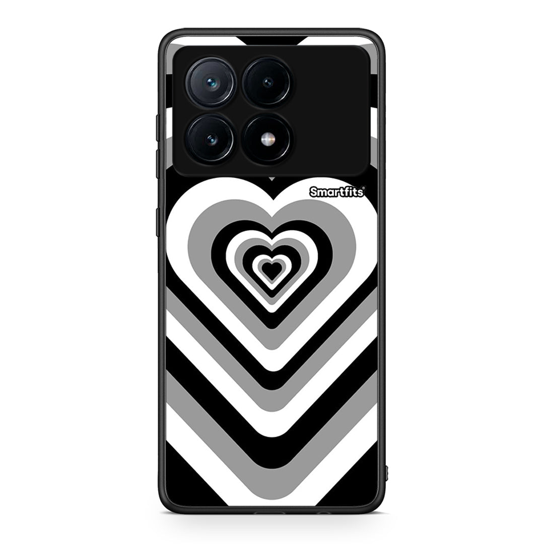 Xiaomi Poco X6 Pro 5G Black Hearts θήκη από τη Smartfits με σχέδιο στο πίσω μέρος και μαύρο περίβλημα | Smartphone case with colorful back and black bezels by Smartfits